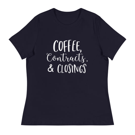 Coffe Contracts & Closings Relaxed T-Shirt